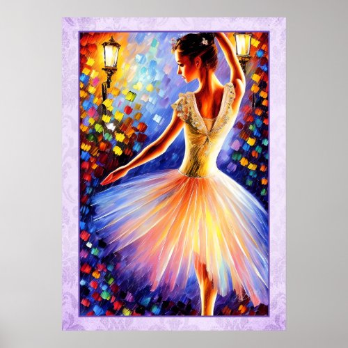 Gorgeous Ballerina 2 in Oils Editable Poster