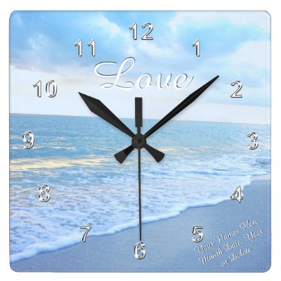 Beach Themed Wall Clock | Zazzle - 