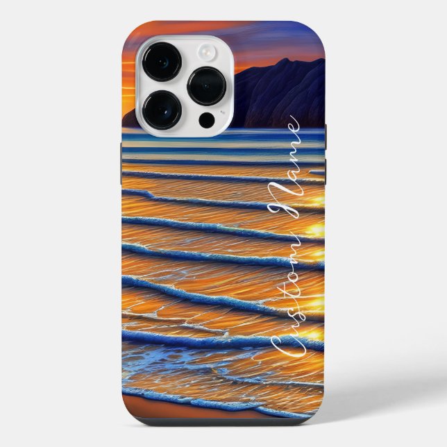 Gorgeous Beach Sunset Iphone Case (Back)