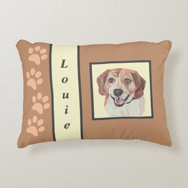 Gorgeous Beagle Accent Pillow (Front)
