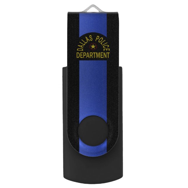 Gorgeous Beautiful Most Popular Thin Blue Line Flash Drive (Front Vertical)