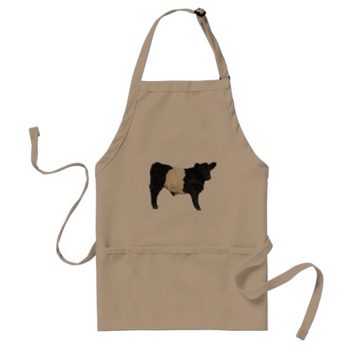 Gorgeous Belted Galloway Steer Cutout Adult Apron