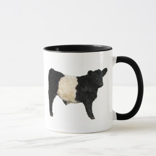 Gorgeous Belted Galloway Steer Cutout Mug