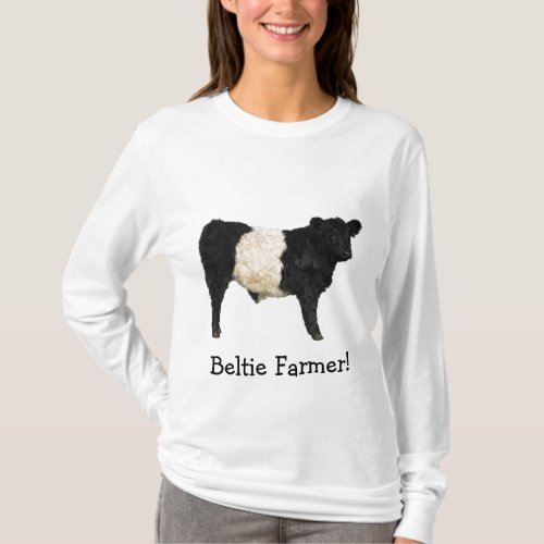 Gorgeous Belted Galloway Steer Cutout T_Shirt