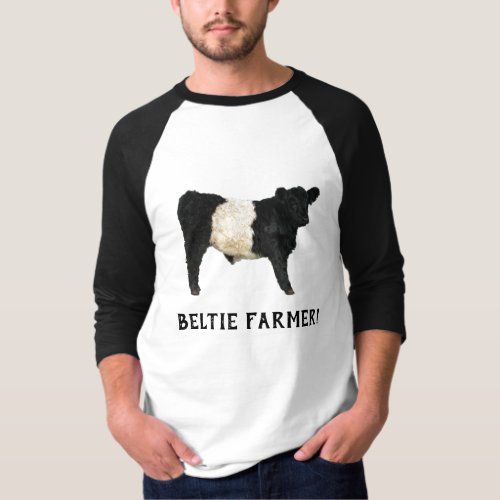 Gorgeous Belted Galloway Steer Cutout T_Shirt