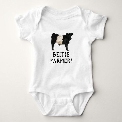 Gorgeous Belted Galloway Steer Cutout T_Shirt Baby Bodysuit