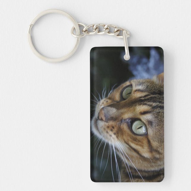 Gorgeous Bengal Cat Keychain (Front)