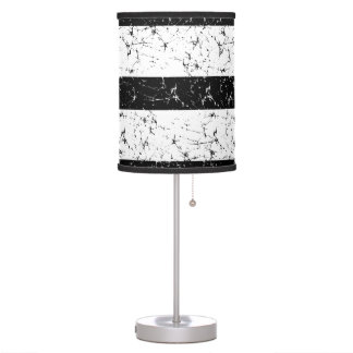 Gorgeous black and white batik designed table lamp