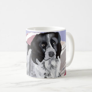 Gorgeous Black and White Springer Spaniel Coffee Mug