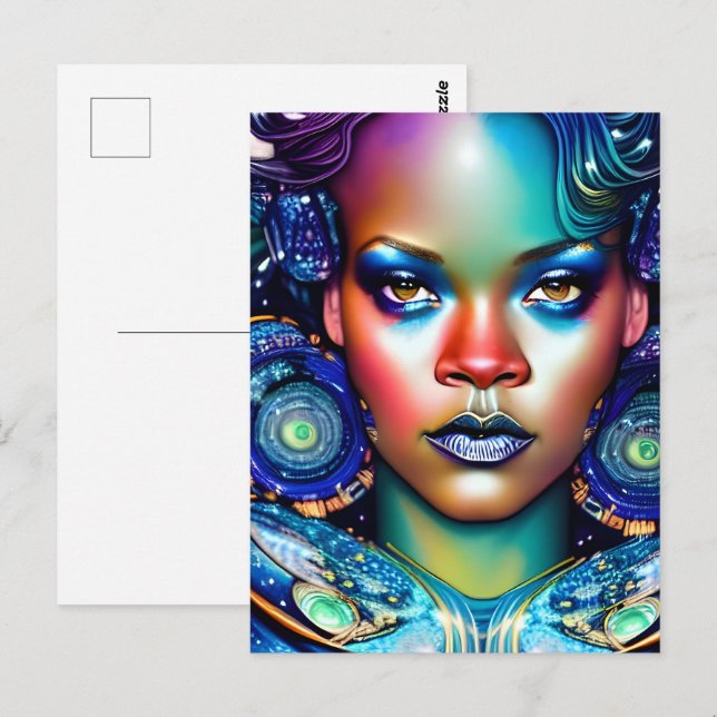 Gorgeous Black Woman Postcard (Front/Back)