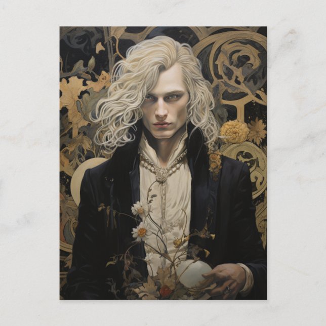 Gorgeous Blond Man Postcard (Front)