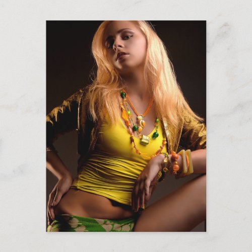 Gorgeous Blonde Babe Postcard