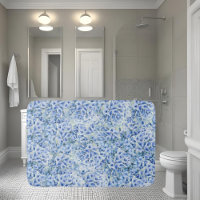 Gorgeous blue hydrangeas - floral pattern 