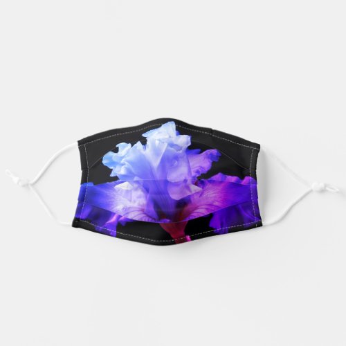 Gorgeous blue Iris_ bestselling Adult Cloth Face Mask