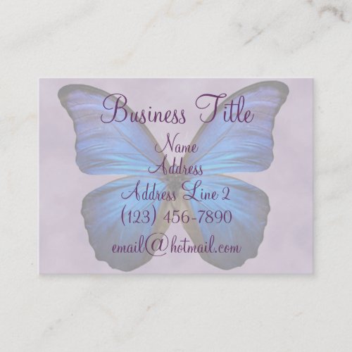 Gorgeous Blue Morpho Butterfly Business Cards