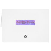 Gorgeous Blue Morpho Butterfly Cards (Back Horizontal)