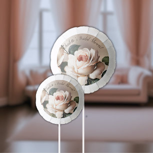 Gorgeous Blush Beige Oil Rose Bridal Shower Balloon