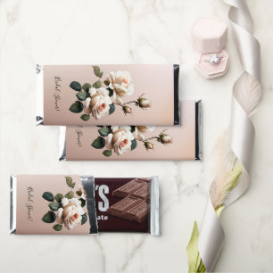 Gorgeous Blush Beige Oil Rose Bridal Shower  Hershey Bar Favors
