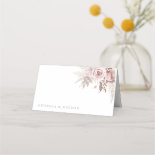 Gorgeous Blush Floral Wedding Place Card