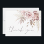Gorgeous Blush Floral Wedding Thank You Card<br><div class="desc">Gorgeous Blush Floral Wedding Thank You Card

See matching collection in Niche and Nest Store</div>