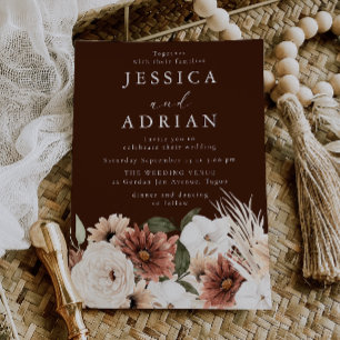 Gorgeous Bohemian Wedding Invitation