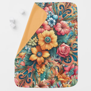 Gorgeous Bouquet of Flowers Baby Blanket