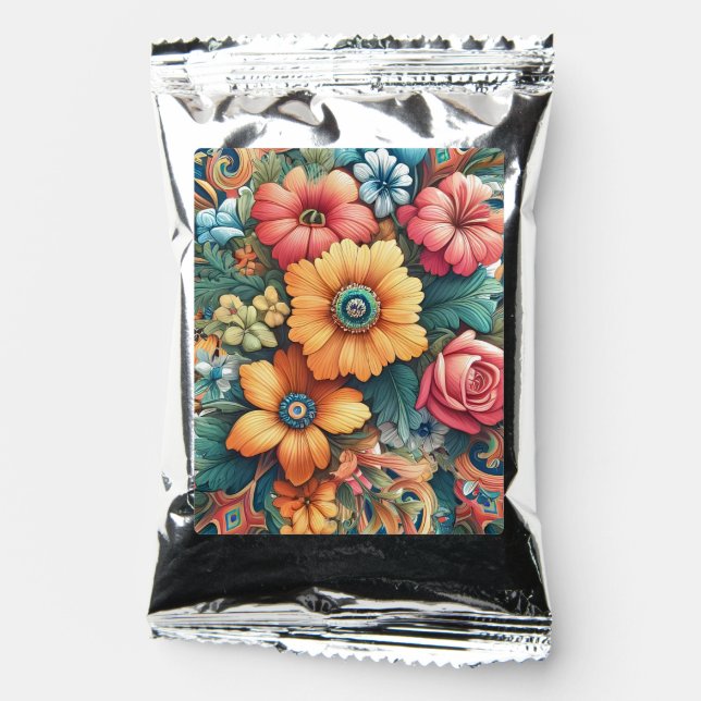 Gorgeous Bouquet of Flowers Coffee Drink Mix (Front)