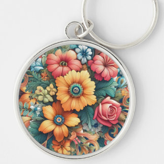 Gorgeous Bouquet of Flowers Keychain