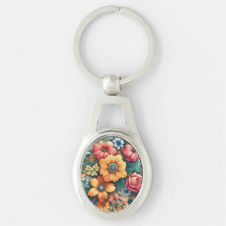 Gorgeous Bouquet of Flowers Keychain