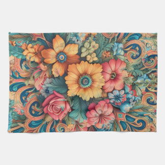Gorgeous Bouquet of Flowers Kitchen Towel