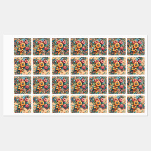 Gorgeous Bouquet of Flowers Labels