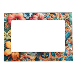 Gorgeous Bouquet of Flowers Magnetic Frame