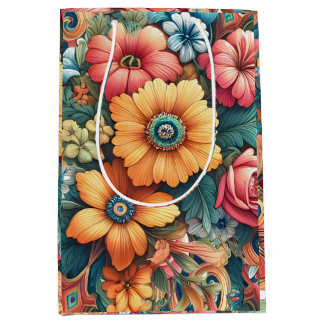 Gorgeous Bouquet of Flowers Medium Gift Bag