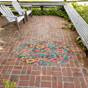 Gorgeous Bouquet of Flowers Outdoor Rug