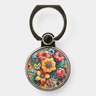 Gorgeous Bouquet of Flowers Phone Ring Stand