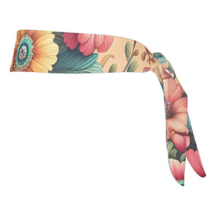 Gorgeous Bouquet of Flowers Tie Headband