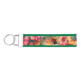 Gorgeous Bouquet of Flowers Wrist Keychain
