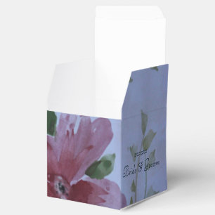 Gorgeous Burgundy and Blue Watercolor Favor Boxes