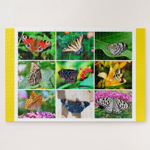 Gorgeous Butterflies Collage Age 12 1014 Pieces Jigsaw Puzzle