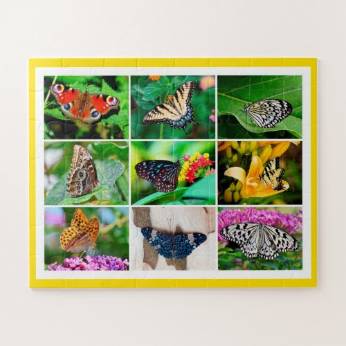 Gorgeous Butterflies Photo Collage Age 5 56 Pcs Jigsaw Puzzle