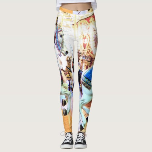 Gorgeous Carousel Horse 2 Leggings