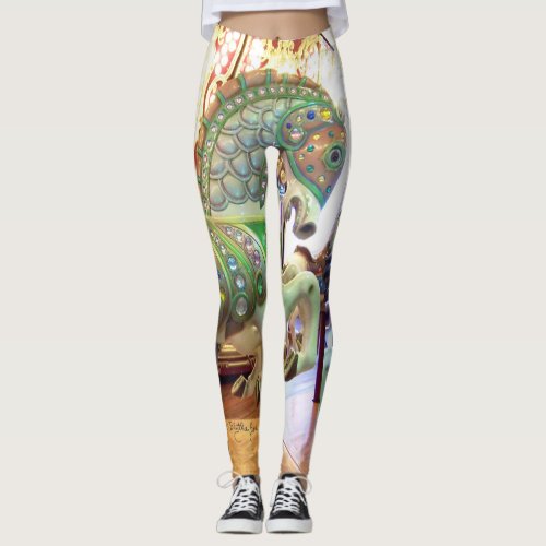 Gorgeous Carousel Horse 3 Leggings