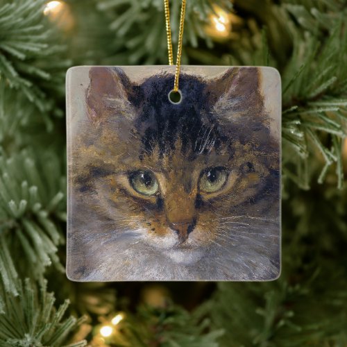 Gorgeous Cats Face  H Ronner_Knip  Ornament 