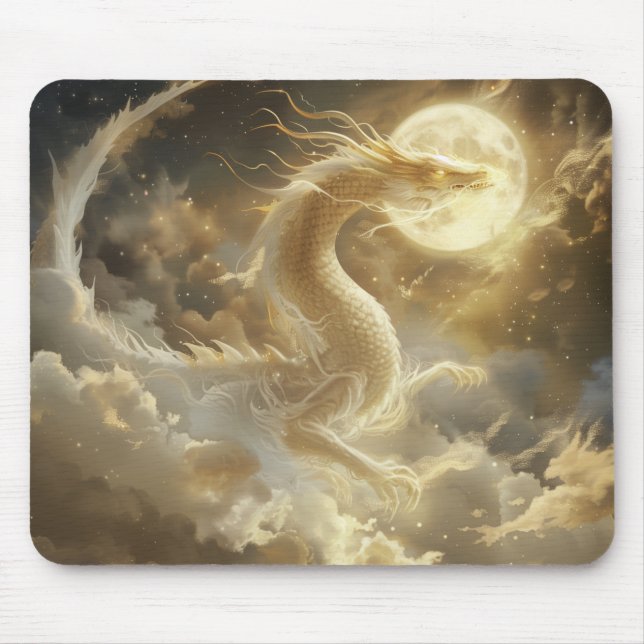 Gorgeous Celestial Dragon Mouse Pad (Front)