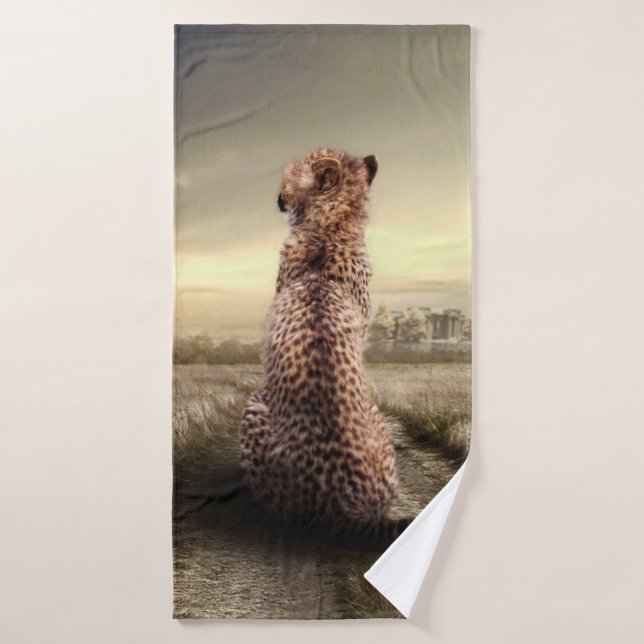 Gorgeous cheetah bath towel (Bath Towel)