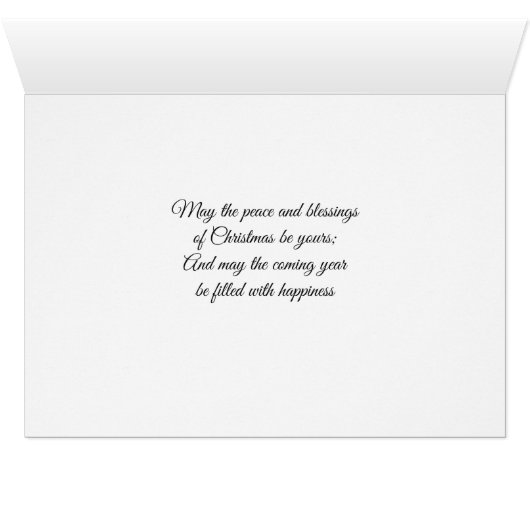 Gorgeous Christmas Tree and Decorations Card (Inside Horizontal (Bottom))