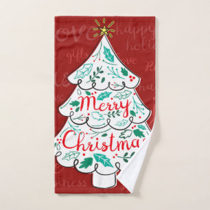 Gorgeous Christmas tree Hand Towel