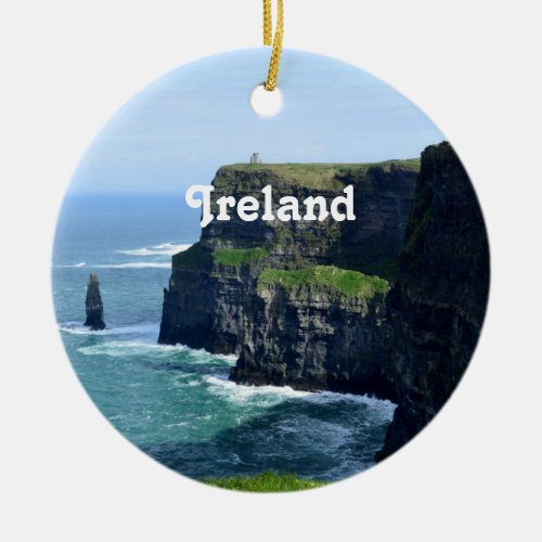 Gorgeous Cliffs of Moher Ceramic Ornament