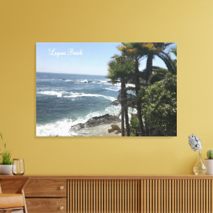 Gorgeous Coastline Beach Ocean Laguna Beach, CA Canvas Print