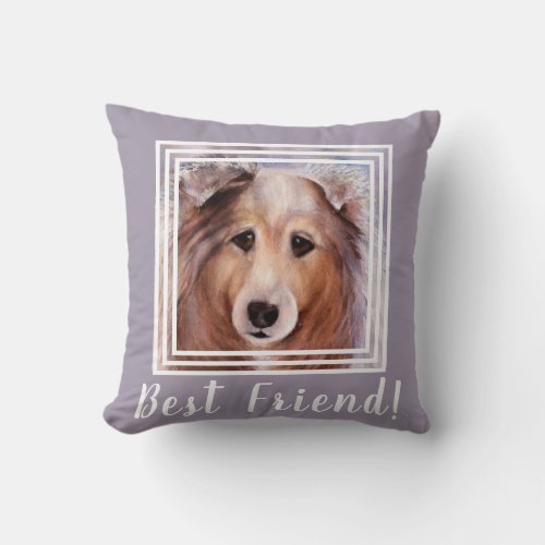 Gorgeous Collie Dog Throw Pillow